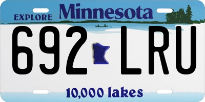 MN license plate 692LRU