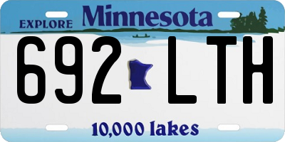 MN license plate 692LTH