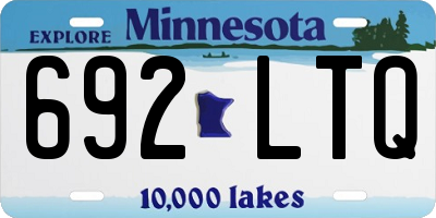 MN license plate 692LTQ