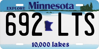 MN license plate 692LTS