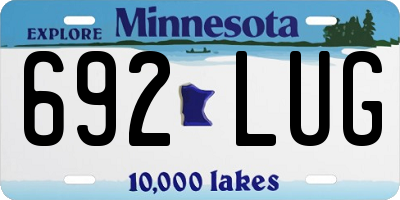MN license plate 692LUG