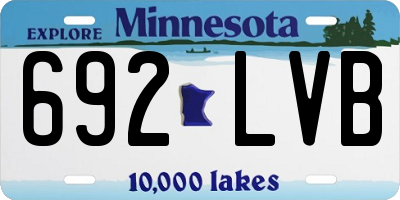 MN license plate 692LVB