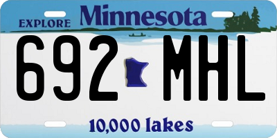 MN license plate 692MHL