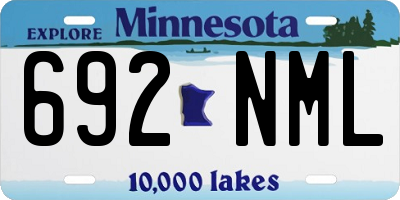 MN license plate 692NML