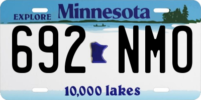 MN license plate 692NMO