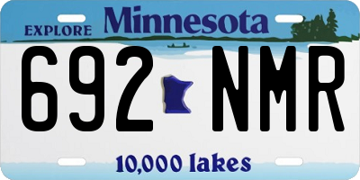 MN license plate 692NMR