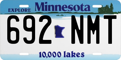 MN license plate 692NMT