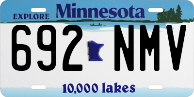 MN license plate 692NMV