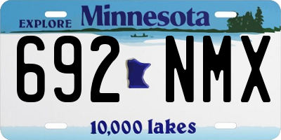 MN license plate 692NMX