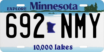 MN license plate 692NMY