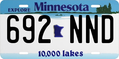 MN license plate 692NND