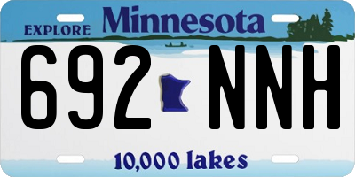 MN license plate 692NNH