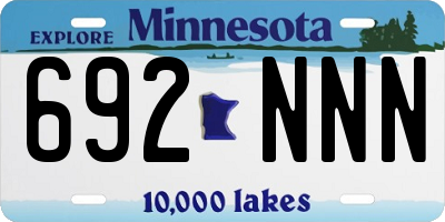 MN license plate 692NNN
