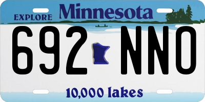 MN license plate 692NNO