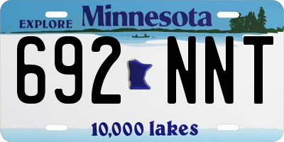 MN license plate 692NNT