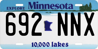 MN license plate 692NNX