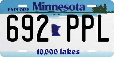 MN license plate 692PPL
