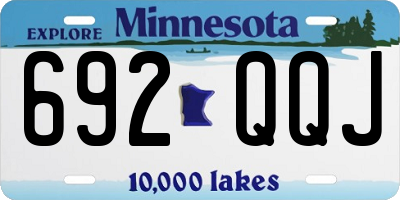 MN license plate 692QQJ