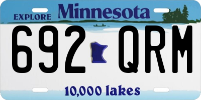 MN license plate 692QRM