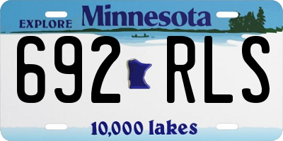 MN license plate 692RLS