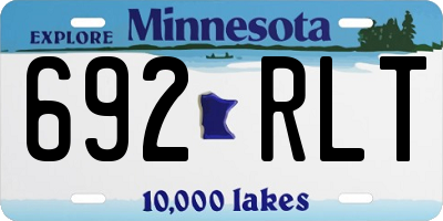 MN license plate 692RLT