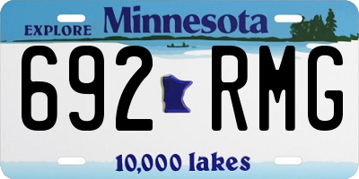 MN license plate 692RMG