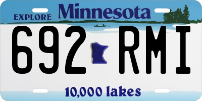 MN license plate 692RMI