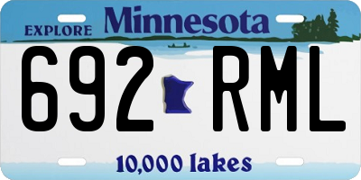 MN license plate 692RML