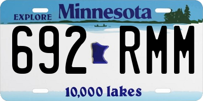 MN license plate 692RMM