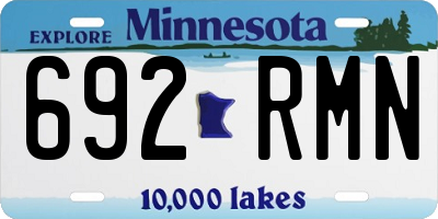 MN license plate 692RMN