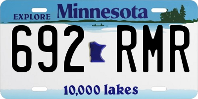 MN license plate 692RMR
