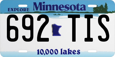 MN license plate 692TIS