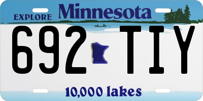 MN license plate 692TIY