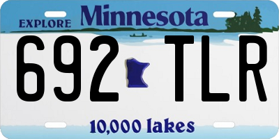 MN license plate 692TLR