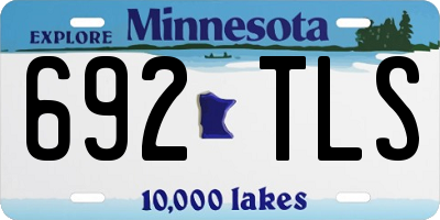 MN license plate 692TLS