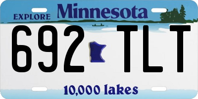 MN license plate 692TLT