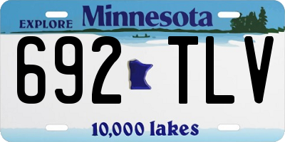 MN license plate 692TLV