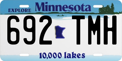 MN license plate 692TMH