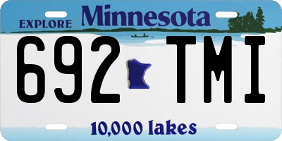 MN license plate 692TMI