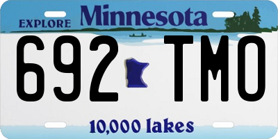 MN license plate 692TMO