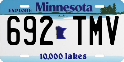 MN license plate 692TMV