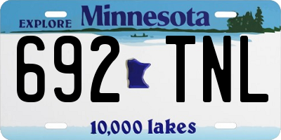 MN license plate 692TNL