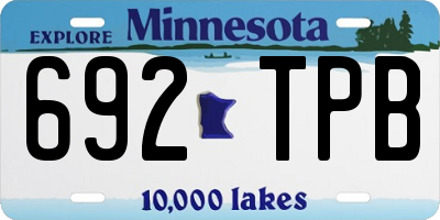 MN license plate 692TPB