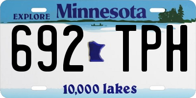 MN license plate 692TPH
