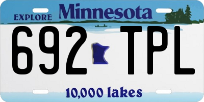 MN license plate 692TPL