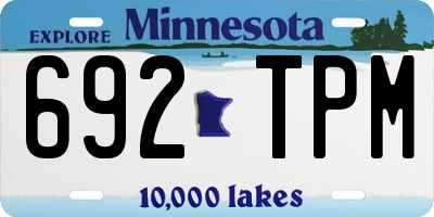 MN license plate 692TPM