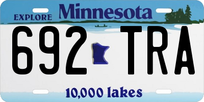 MN license plate 692TRA