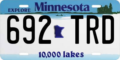 MN license plate 692TRD