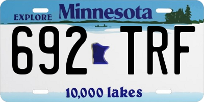 MN license plate 692TRF
