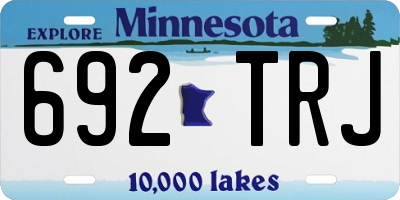 MN license plate 692TRJ
